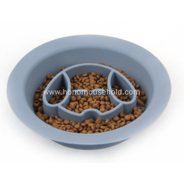 Silicone pet slow food bowl